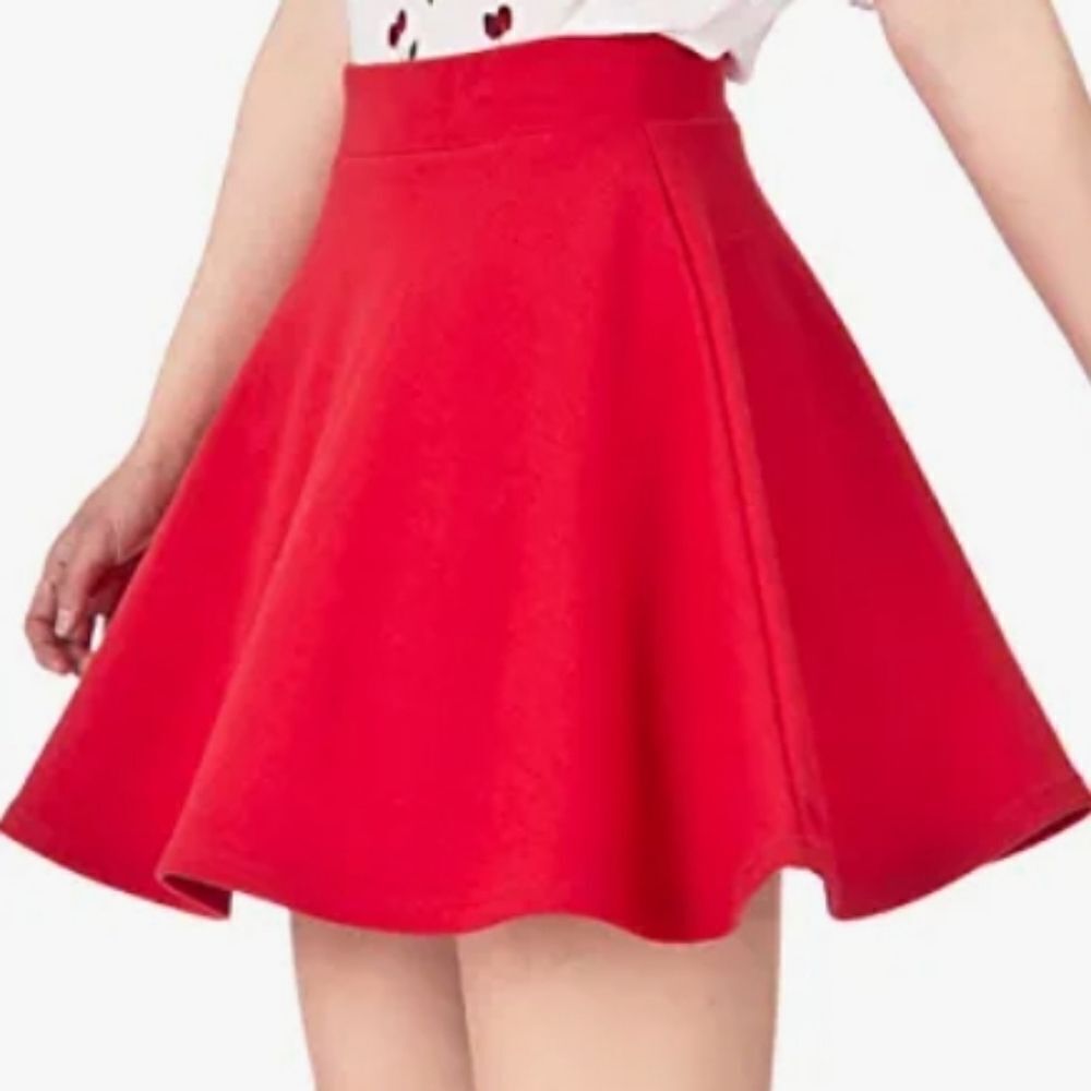 URBAN COCO WOMEN"S BASIC VERSATILE STRETCHY FLARED CASUAL MINI SKATER SKIRT